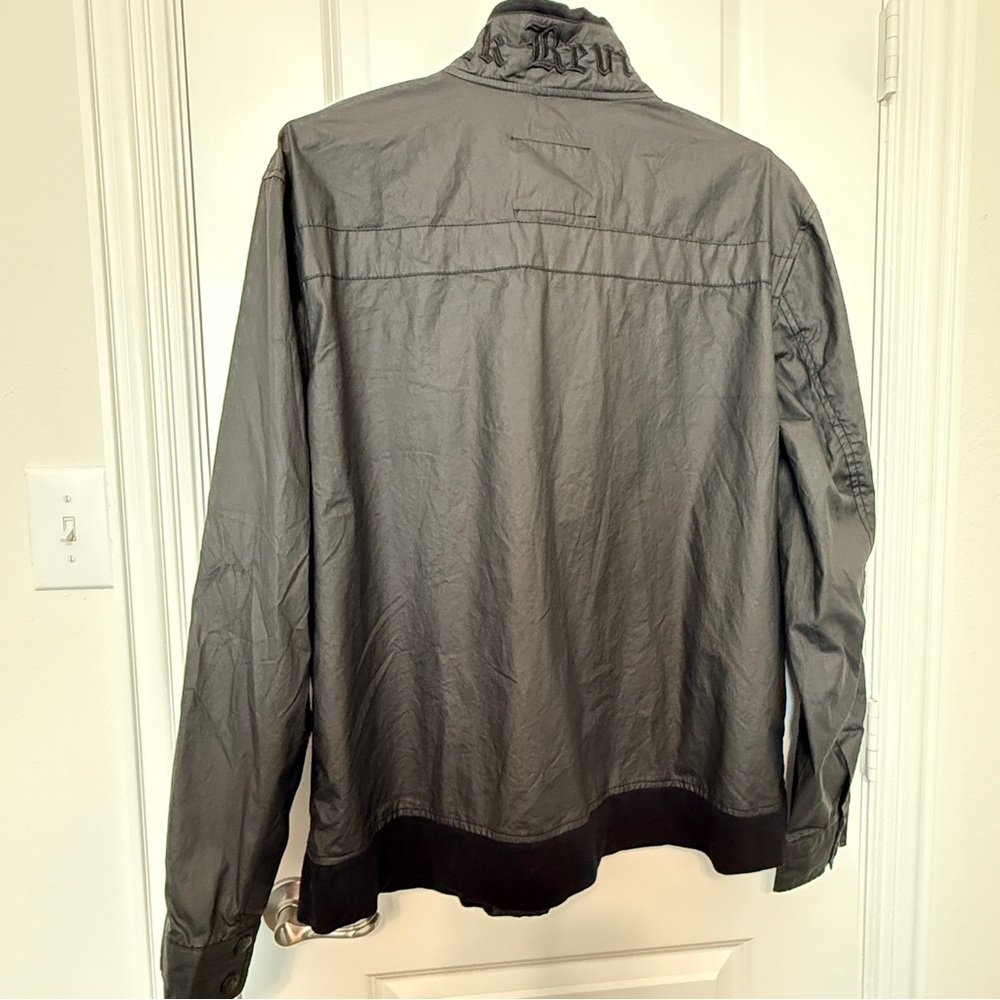 Rock Revival XXL Black Military Gothic Jacket Fleur De Lis 100% Proceeds Donated - Picture 7 of 16